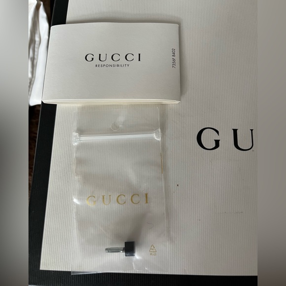 GUCCI leather boots pointy toe size 7 / 7.5 excellent 37.5 strap buckle booties - Picture 12 of 13